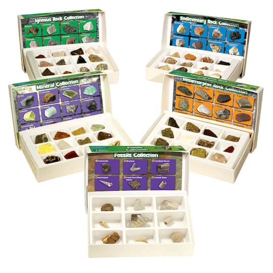 GeoSafari&#xAE; Complete Rock, Mineral, &#x26; Fossil Collections, Set of 57